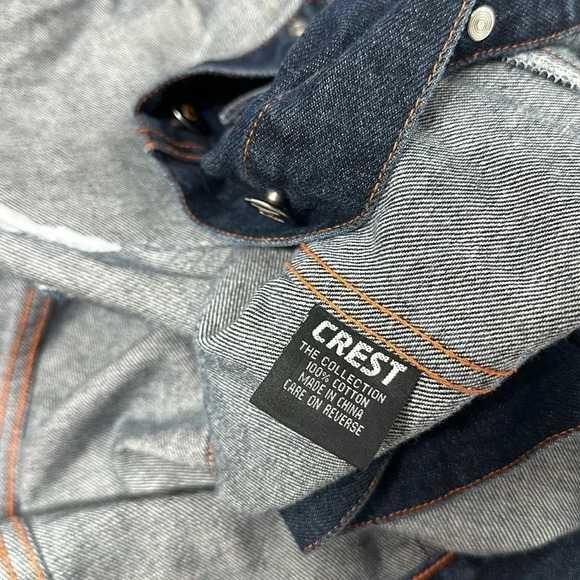 Harley Davidson Motorcycles Denim Jean Jacket Patches 100th Anniversary Blue XL - Picture 7 of 12